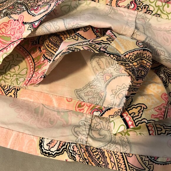 Croft & Barrow Stretch Women's 12 Multicolor Paisley Skorts - Picture 8 of 11
